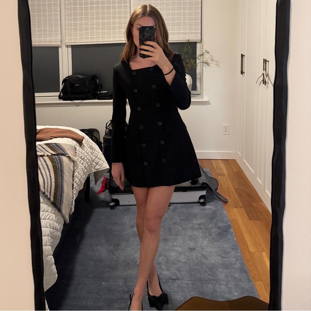 NWT Frankie Shop Narin Double-Breasted Hourglass Mini Dress